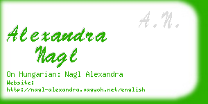 alexandra nagl business card